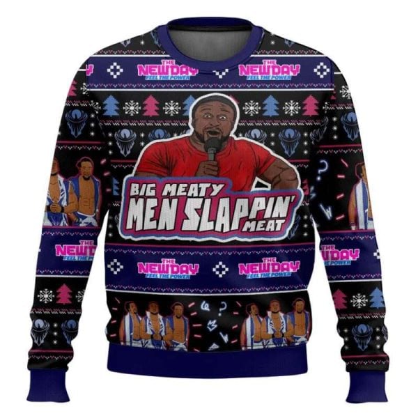 Big Meaty Men Slappin Meat The New Day Ugly Christmas Sweater