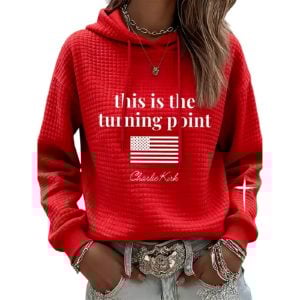 Charlie Kirk This is the Turning Point Waffle Hoodie