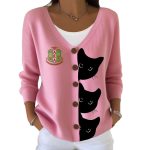 Black Cat Alpha Kappa Alpha Sisterhood Cardigan