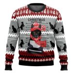 Black Cat Christmas Trekiller Ugly Christmas Sweater