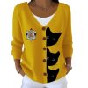 Black Cat Sigma Gamma Rho Sisterhood Cardigan