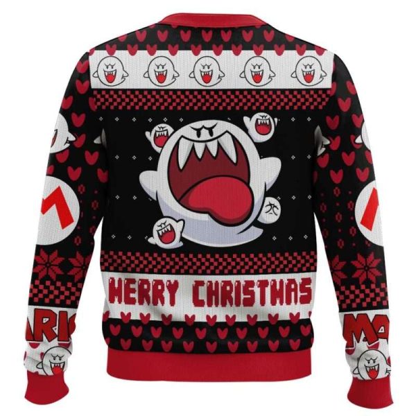 Boo Mario Bros Ugly Christmas Sweater