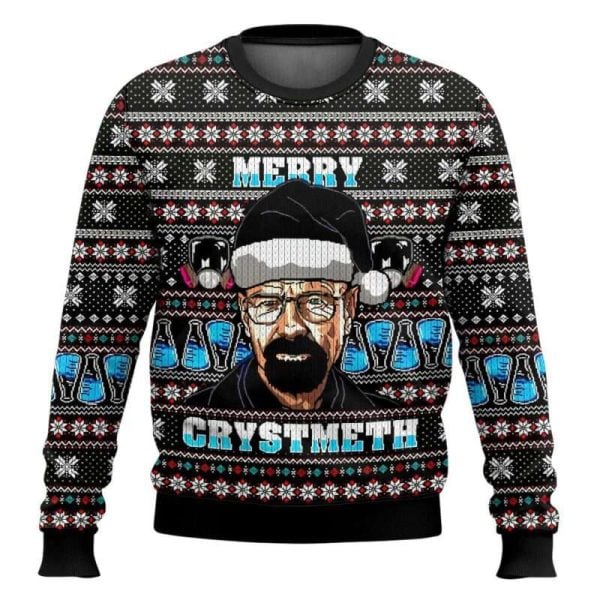 Breaking Bad Walter White Merry Crystmeth Ugly Christmas Sweater