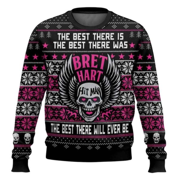 Brett Hart Hitman Ugly Christmas Sweater