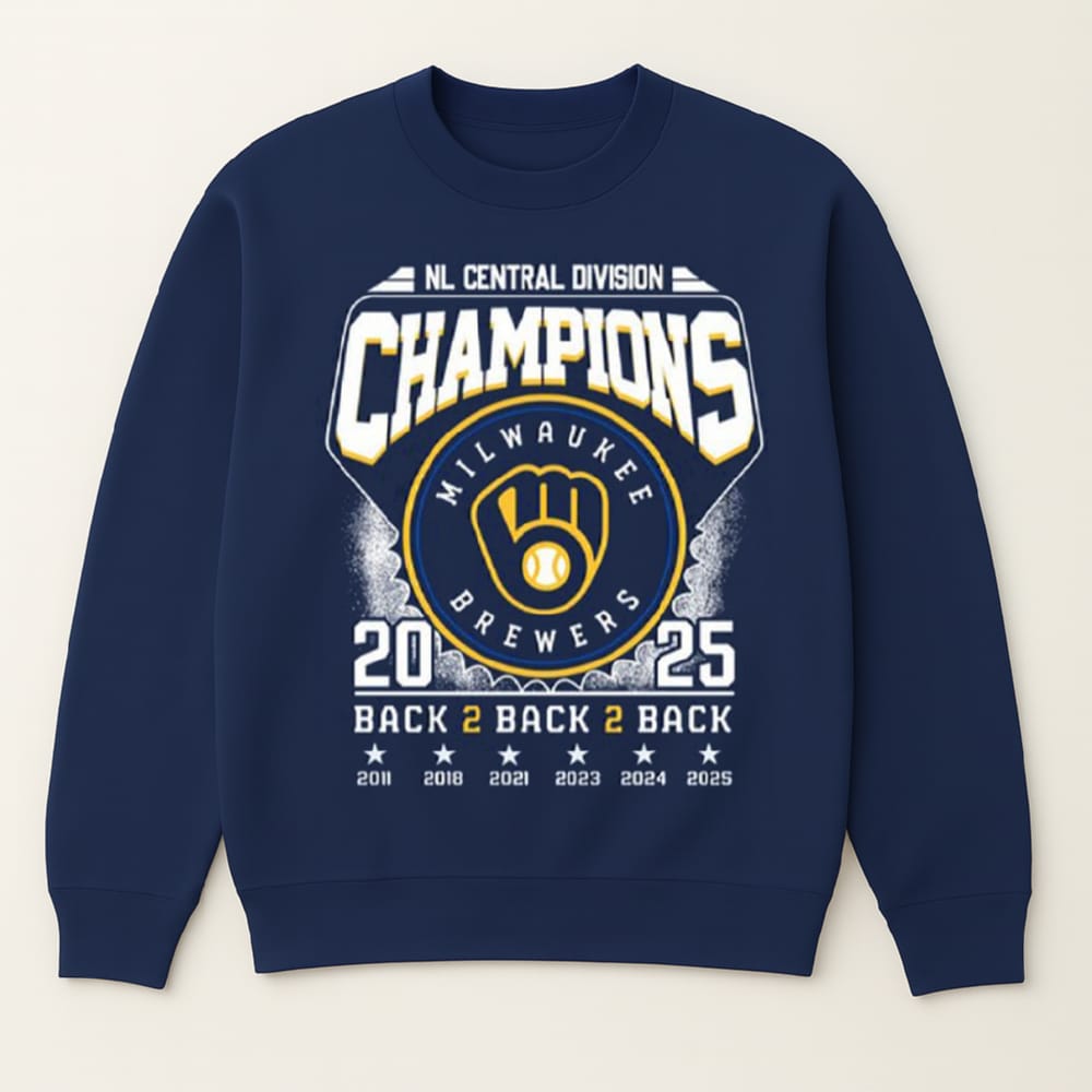Brewers NL Central Division Champions 2025 B2B2B Shirt Brewers NL Central Division Champions 2025 B2B2B Shirt
