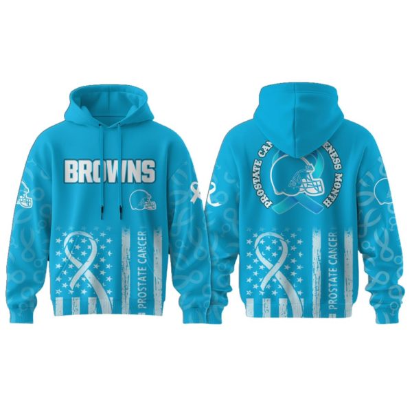 Browns Prostate Cancer Awareness Hoodie 2025