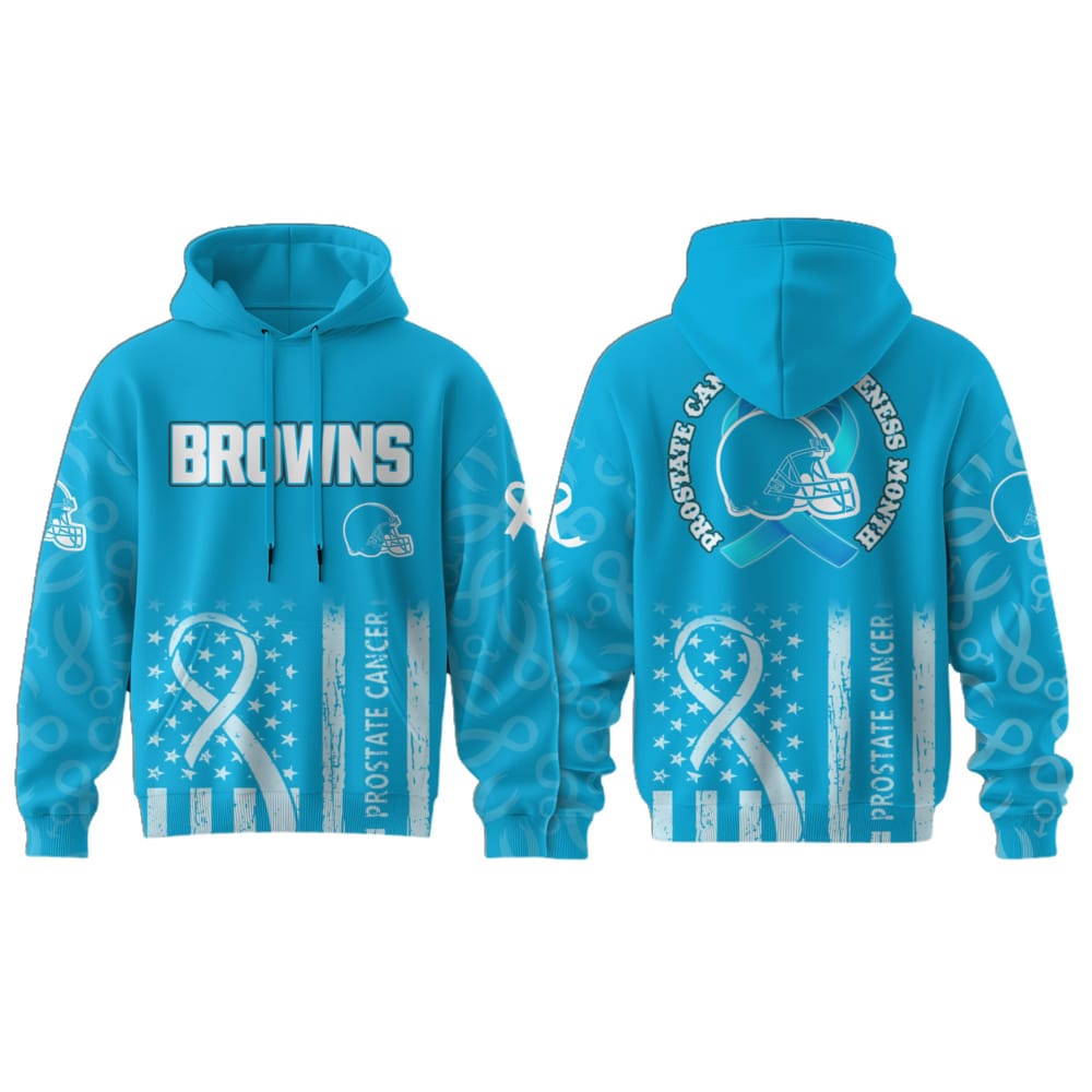 Browns Prostate Cancer Awareness Hoodie 2025 Browns Prostate Cancer Awareness Hoodie 2025