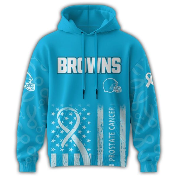 Browns Prostate Cancer Awareness Hoodie 2025