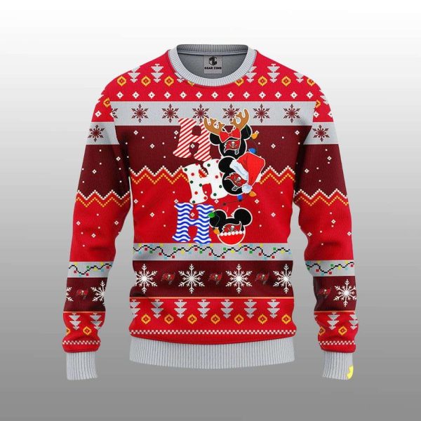 Buccaneers HoHoHo Mickey Ugly Christmas Sweater