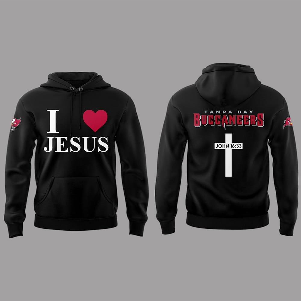 Buccaneers I Love Jesus Hoodie Buccaneers I Love Jesus Hoodie