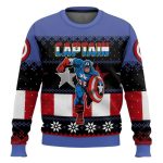 Captain America Marvel Comics Ugly Christmas Sweater