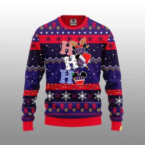 Giants HoHoHo Mickey Ugly Christmas Sweater1