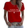 Charlie Kirk Echoing Her Battle Cry Red Shirt