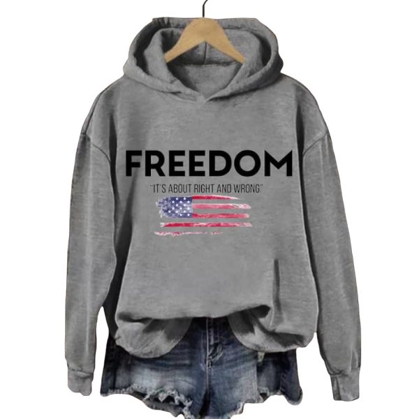 Charlie Kirk Freedom It’s About Right And Wrong Hoodie
