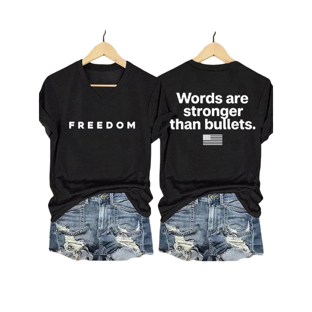 Charlie Kirk Freedom Words Are Stronger Than Bullets Shirt Charlie Kirk Freedom Words Are Stronger Than Bullets Shirt