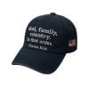 Charlie Kirk God Family Country In That Order Hat