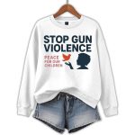 Charlie Kirk Stop Gun Violence Peace For Our Children Sweatshirt