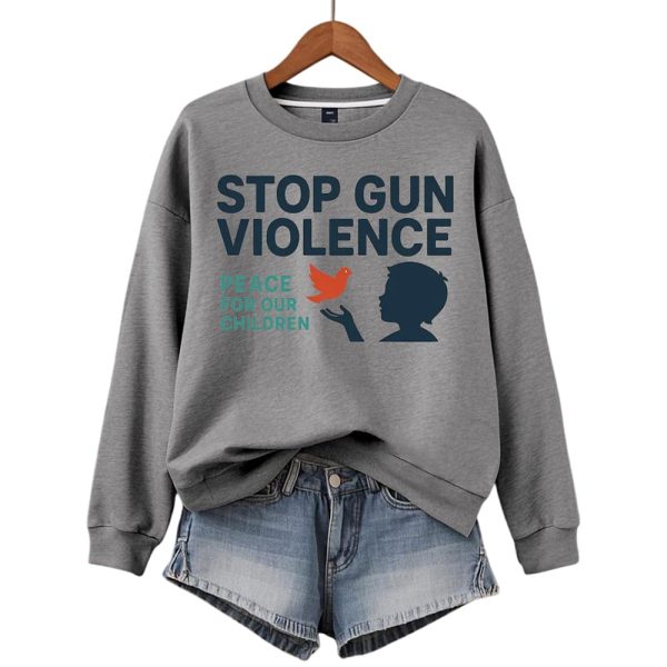 Charlie Kirk Stop Gun Violence Peace For Our Children Sweatshirt