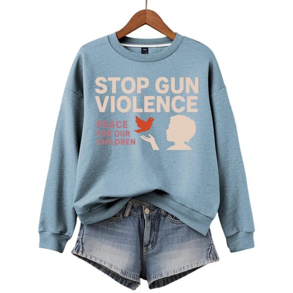 Charlie Kirk Stop Gun Violence Peace For Our Children Sweatshirt
