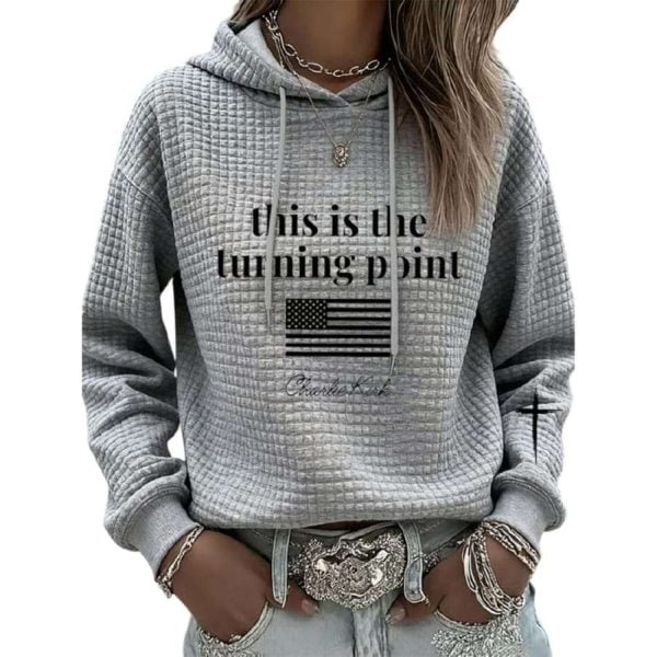 Charlie Kirk This is the Turning Point Waffle Hoodie