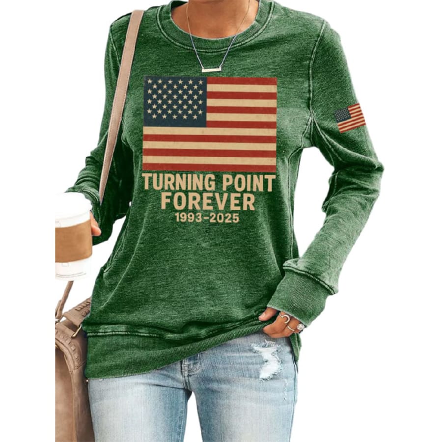 Charlie Kirk Turning Point Forever 1993 2025 Sweatshirt Charlie Kirk Turning Point Forever 1993 2025 Sweatshirt