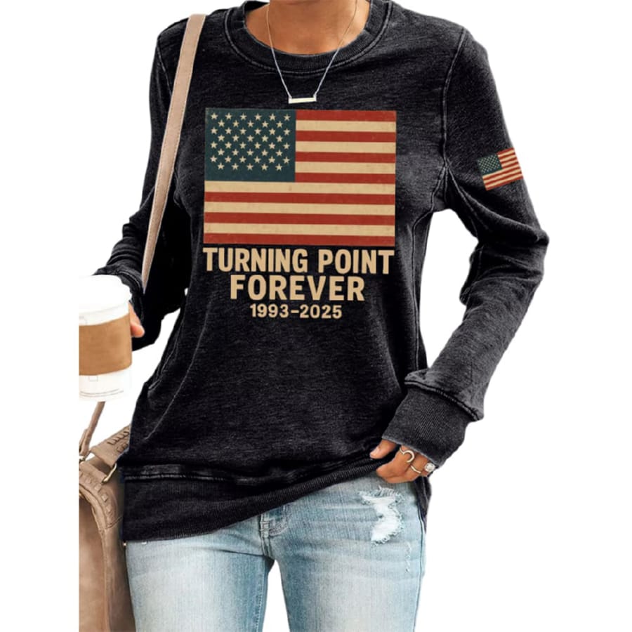 Charlie Kirk Turning Point Forever 1993 2025 Sweatshirt Charlie Kirk Turning Point Forever 1993 2025 Sweatshirt
