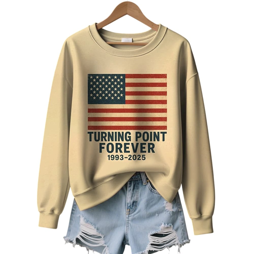 Charlie Kirk Turning Point Forever Sweatshirt Charlie Kirk Turning Point Forever Sweatshirt