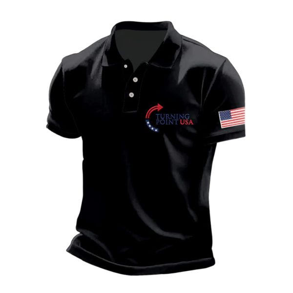Charlie Kirk Turning Point USA Polo Shirt