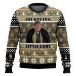 Chris Farley Fat Guy In A Little Coat Funny Ugly Christmas Sweater