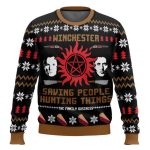 Christmas With The Winchesters Supernatural Ugly Christmas Sweater