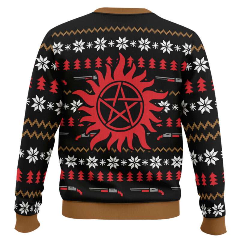 Christmas With The Winchesters Supernatural Ugly Christmas Sweater Christmas With The Winchesters Supernatural Ugly Christmas Sweater