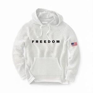 Charlie Kirk Freedom Waffle Hoodie