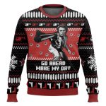 Clint Eastwood Dirty Harry Go Ahead Make My Day Ugly Christmas Sweater