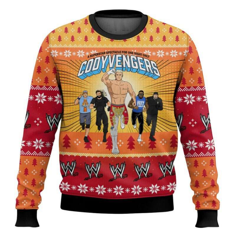 Cody Avengers Cody Rhodes Ugly Christmas Sweater Cody Avengers Cody Rhodes Ugly Christmas Sweater