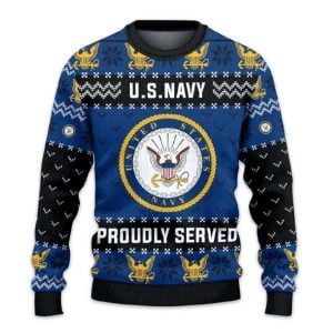 US NAVY 250th Years Of Service Ugly Sweater