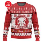 Custom Name Fireball Titties Funny Ugly Christmas Sweater