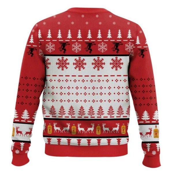 Custom Name Fireball Titties Funny Ugly Christmas Sweater