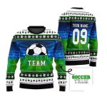Custom Soccer Team Ugly Christmas Sweater