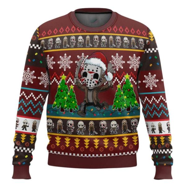 Cute Jason Friday the 13th Ugly Christmas Sweater