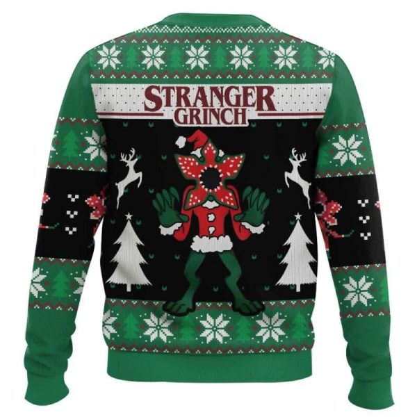 Demogorgon Stranger Grnch Stranger Things Ugly Christmas Sweater