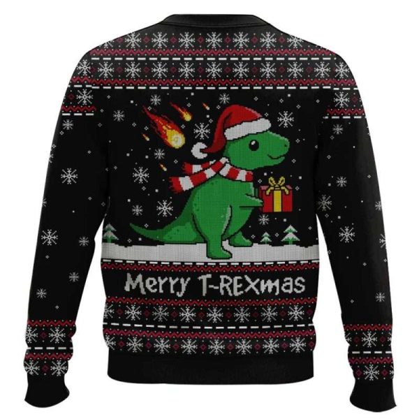Dinosaur T-Rex Ugly Christmas Sweater