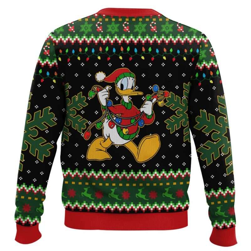 Donald Duck Christmas Lights Ugly Christmas Sweater Donald Duck Christmas Lights Ugly Christmas Sweater