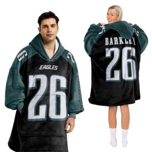Barkley 26 Philadelphia Football Unisex Blanket Hoodie 3 Barkley 26 Philadelphia Football Unisex Blanket Hoodie3