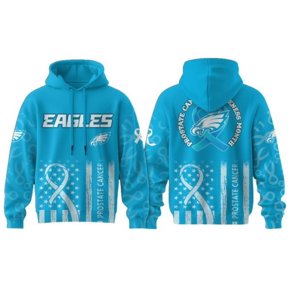 Eagles Prostate Cancer Awareness Hoodie 2025