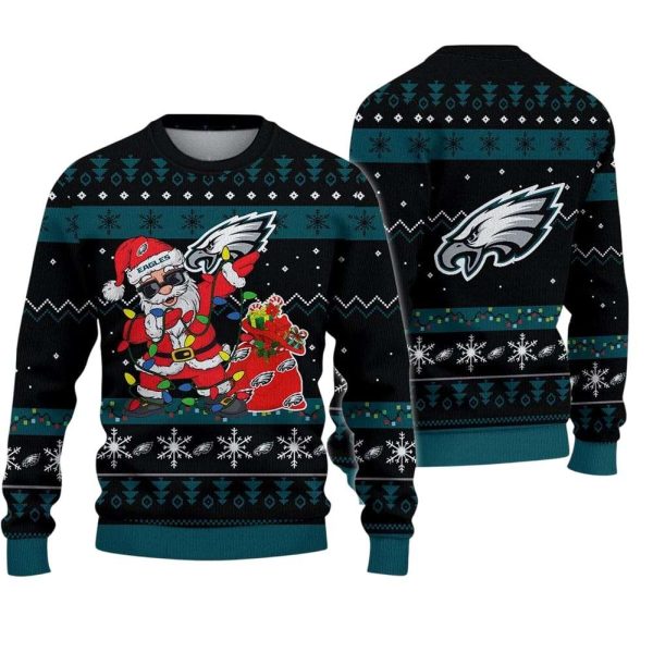 Eagles Santa Claus Ugly Christmas Sweater