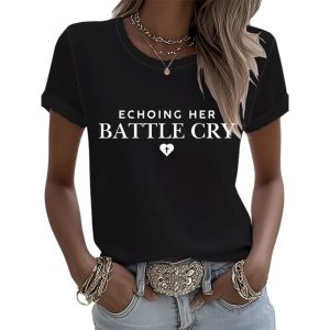 Charlie Kirk Echoing Her Battle Cry Red Shirt1