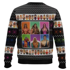WWF Wrestling Legends Ugly Christmas Sweater1