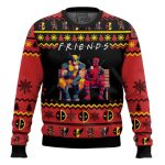 F.R.I.E.N.D.S Deadpool Wolverine Ugly Christmas Sweater