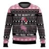 Flamingo Naughty List Ugly Christmas Sweater
