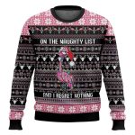 Flamingo Naughty List Ugly Christmas Sweater